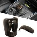Gear Shift Cover for Honda CRV 2023 2024 2025 Honda Civic 2022 Accord 10th Gen 2018 2019 2020 2021 2022 Gear Shift Knob Covers Auto Accessories (Wood Color)