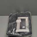 Upgraded Magnetic Thermal Insulated Door Curtain with Perspective Window, Weatherproof Oxford Cloth Filled with Cotton, Fit for Door Size 32" x 80", Doorway Curtains Size 35" x 82" Grey