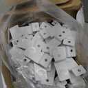 Moxweyeni 100 Pack Slatwall Hooks Slatwall Accessories Slat Wall Hanging Pegboard Hangers Slat Board Display Hooks for Retail Garage Organization Gridwall, White(7.8 Inch)