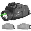 DARKFANG Compact Pistol Flashlight 1000 Lumen Tactical Flashlight with High and Low Rear Switch for Glock and Picatinny Rail