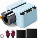 HTVRONT Auto Tumbler Heat Press - A200 Tumbler Heat Press Machine, Adjustable Pressure & Switchable Heat Plate Attachment, 4 Memory Modes for 15 OZ, 16 OZ, 20 OZ, 30 OZ Tumblers & Glasses, Blue