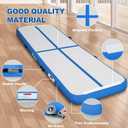 FBSPORT 10ft Inflatable Air Gymnastics Mat Training Mats 8 inches Thickness Gymnastics Tracks for Home Use/Training/Cheerleading/Yoga/Water with Pump