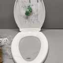 KOHLER 4636-RL-0 Cachet ReadyLatch Elongated Toilet Seat Slow Close, Soft Close Toilet Seat Quiet Lid, Contoured Grip-Tight Bumpers Installation Hardware, Apartment Essentials, White