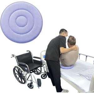 Swivel Seat Cushion 360 Degree Rotating Seat Cushion Light Weight Portable Pivot Disc Pad for Elderly, Pregnant Woman, Swivel Car Seat. Easy Turning from Bed to Wheelchair or Chair-17.7"X17.7" (45cmX45cm)