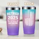 Fufandi Retired 2025 Not My Problem Anymore - Retirement Gifts for Women 2025 - Funny 2025 Retirement Gifts for Women, Coworkers, Teacher, Nurse, Doctor, Mom - Retired Tumbler