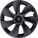19 Inch Wheel Covers for Tesla Model Y Accessories 2020-2024 Matte Black ABS Material Hubcaps Replacement for Tesla Model Y Driver Side Left 1PCSTornado Style