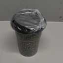 Coffee Travel Mug, Spill Proof Coffee Tumbler, Ceramic mug, Microwave & Dishwasher Safe, Large Porcelain Coffee Cup, Tea Mug with Lid, Decorative Latte Cup for Men, 16.5 oz (Gray with Black Dots)