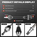Front Right CV Axle Shaft Assembly Fits for Toyota Sienna 3.3L 2004 2005 2006, for Sienna 3.5L 2007 2008 2009 2010, Replace for 66-5261