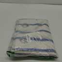 DriftAway Farmhouse Linen Blend Blackout Curtains 84 Inches Long for Bedroom Vertical Striped Printed Linen Curtains Thermal Insulated Lined Treatments for Living Room 1 Panels W52 x L84 Navy