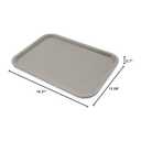 Carlisle FoodService Products CT121623 Caf Standard Cafeteria / Fast Food Tray, 12" x 16", Gray
