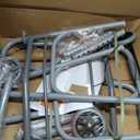 Medline Lightweight Junior/Lower Height Folding Walker with 5 Wheels