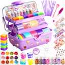 Nano Tape Bubble Kit for Kids, Squishy Maker Making Kit, Birthday Gifts for 4 5 6 7 8 9 Year Old Girls Girl, Kids Toys for Girls 4-6 6-8 8-10 10-12, Arts and Crafts for Kids Ages 4-8