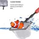 UPETTOOLS Aquarium Clean Tool 6 in 1 Fish Tank Cleaning Kit Algae Scraper Scrubber Pad Adjustable Long Handle Fish Tank Brush Cleaner Set