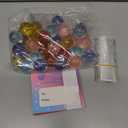 30 Packs Valentine's Day Cards with Glitter Bounce Balls Stress Toys for Classroom Exchange, Valentine's Gifts Party Favors for Boys Girls School, Party Prizes for School