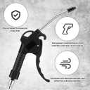 4 Pcs Air Nozzle Blow Gun Kit, 4"- 33" Angled Aluminum Nozzle