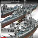 Academy Plastic Model 1/350th Scale USS CA-35 Indianapolis Military Ship Kit #14107 by Academy Models, Small