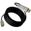 Elecan 8K Fiber Optic Displayport to HDMI Cable 25 Ft, 8K@60Hz 4K@120Hz, Zinc Alloy Shell & Active Optical DP Display Port 1.4 to HDMI 2.1 Uni-Directional Male Cord for NVIDIA, HDTV,Monitor,Projector