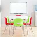Mead Dry Erase Board 24" x 18" Non-Magnetic Whiteboard For Wall, White/Silver (Z85355)