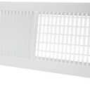 18 x 8 Inch [Duct Opening] Air Vent Covers for Wall or Ceiling - High Airflow 2 Way Steel Ventilation - Adjustable Wall/Ceiling Register, 19-3/4 Inch x 7-3/4 Inch [Overall Dimensions]