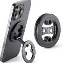 Dual Ring Magnetic Phone Holder Ultra-Compact, Foldable, and Durable Aluminum Alloy Phone Stand for iPhone 12 13 14 15 16 (Compatible with MagSafe Cases)