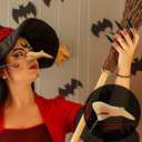 2 x MEIYOUJU AM 1 Pcs Funny Witch Nose Fake Witch Nose 10 Pcs Witch Black Fingernails Halloween Witch Costume Accessories for for Halloween Party Costume Accessory