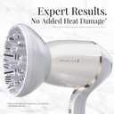 Remington PROLUXE HydraCare Hair Dryer with Diffuser, 1875 Watts | HydraCare Sensor for Heat Protection, pearl white and gray design, Digital Motor, 3 Heat/2 Speed Settings
