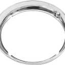 Anxingo Motorcycle 7" Headlamp Lamp Trim Ring Cover Headlamp Assembly(Chrome), Replacement for Harley-Davidson Touring Road King Electra Glide Street Glide Tri Glide FLHT FLH