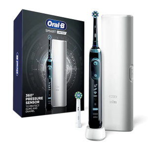 Oral-B Pro Smart Limited Power Rechargeable Electric Toothbrush with (2) Brush Heads and Travel Case, Black