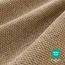Faux Jute Area Rug 4'x6', Washable & Non-Slip, Taupe