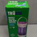 Fly Trap Indoor Bug Zapper, UV LED Mosquito Repellent Outdoor Patio, Portable Electric Zapper with Fan and Easy-Empty Tray, Ideal for Indoor Use