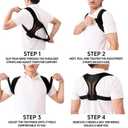 Zrughno Posture Corrector Back Brace for Women and Men Upper Support Straightener Scoliosis Spine for Work Instant Shoulder Hunchback Straps Thoracic Adjustable Belt Upright Correction (Medium)