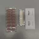 Ohora Semi Cured Gel Nail Strips (N Basic Nails no.3) - Nude, Glitter, Works with Any UV/LED Lamps, Salon-Quality, Long Lasting, Easy to Apply & Remove - Includes 2 Prep Pads, Nail File & Wooden Stick