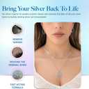 2 x Hagerty Silver Cleaner and Tarnish Remover for Silver Jewelry, Dipping Basket Included-Kosher Certified, Made in The USA, 7 fl. oz.