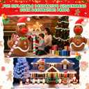 Lenwen 4ft Christmas Inflatable Duck Outdoor Decoration, Blow up Rubber Duck with Giant Candy Cane Inflatable Pool Float Golf Cart Decor for Xmas Holiday Yard Lawn Party Favor