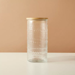 16 Oz Drinking Glasses with Bamboo Lids and Glass Straw - 8 Pcs Glass Cups Beer Ice Coffee Glasses Cute Aesthetic Cup Great for Coffee Bar Accessories Include 2 Cleaning Brushes