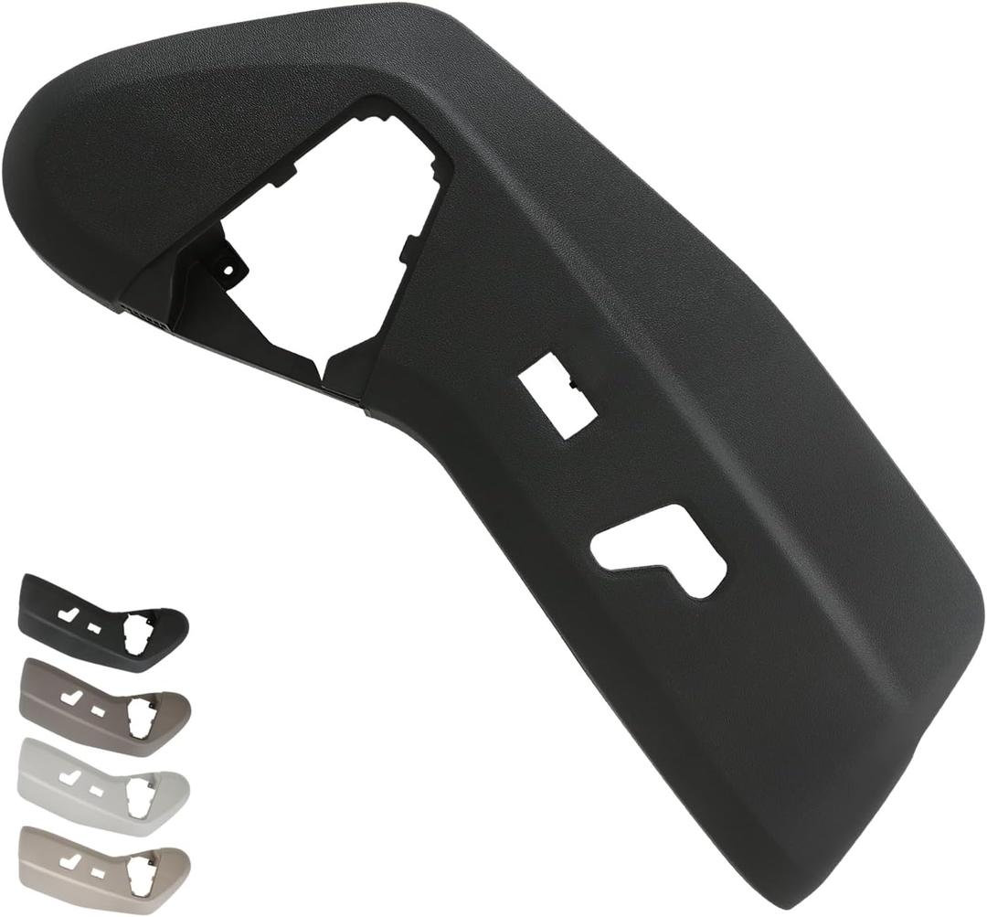TQPONLY Driver Seat Plastic Trim Cover Panel,Fits 2011-2019 Dodge Grand Caravan/2011-2016 Chrysler Town and Country Left Side Power Seat Switch Control Bezel Shield (Black)