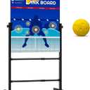 Pickleball Practice Board&Dink Rebounder with Stand Pickleball Wall for Practice Dink Board for Pickle Ball Training Adjustable Pickle Ball Practice Rebounder Pad Portable Dink Guru, Posboll Pickleball Practice Board