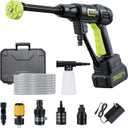 Cordless Pressure Washer Battery Powered; 990 PSI Cordless Power Washer with 4.0Ah Battery&Charger & 6-in-1 Nozzle; Portable Power Washer Cordless for Home; Battery Pressure Washer for Car Wash, Yard