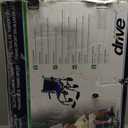 Drive Medical TS19 Aluminum Transport Chair with Removable Flip-Back Arms, Blue