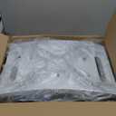 Folding Shower Chair Seat, 17.5" Stainless Steel Small Shower Chair for Inside Shower, 400lbs Portable Travel Shower Stool, Safety Anti-Slip Bath Chair for Seniors, Disabled, White