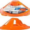 Franklin Sports unisex adult teen Discs football cones and pylons, orange, Orange US 3Pack