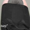 FlyHugz Neck Travel Pillow | Memory Foam Neck Pillow for Comfort on Airplane | Compact and Ergonomic Design for Travel, Car Rides, and Home Use | Ideal for Adults and Kids (Pink)