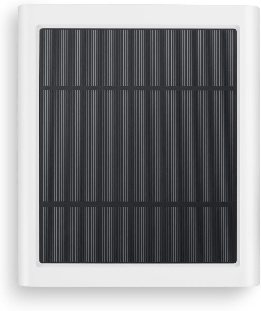 Solar Panel for Ring Camera, 4W Solar Charger Compatible with Rings Spotlight &Stick Up Outdoor Cam Battery, 10ft Long Cable with USB-C to Ring Barrel Plug Adapter (White)