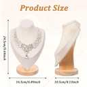 3pcs Necklace Display Stand,Jewelry Bust Display Stands,Jewelry Necklace Display for Vendors,Jewelry Photography Props,Home Trade Organizer(9.64" D x 4.13" W x 6.49" H)