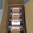 M MCIRCO [10-Pack Meal Prep Containers with Snap Locking Lids, Glass Airtight Lunch, Food Storage Containers, Microwave, Oven, Freezer and Dishwasher Friendly, Pink