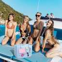 Silicone Phone Holder for Bogg Bag Accessories Inserts,Daisy Slipper Charms for Bogg Beach Bag Accessories,Bogg Organizer Wallet Pouch with Zipper,4pcs Hooks Clips Set for Simply Modern Bag (Gray)