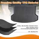 Trunk Liner for 2020-2023 Kia Seltos 3D Custom Fit All-Weather TPE Material Waterproof Car Cargo Liner Mat, Black