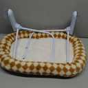 Sunhoo Cat Window Perch Bed Foldable Kitty Windowsill Hammock Shelf Seat Large Cats Suction Cup Indoor Kitten Window Sill Lounger with Soft Plush Cushion Machine Washable 21.26 * 11.8in (Brown, M)
