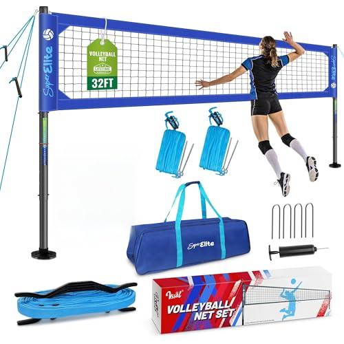 Professional Volleyball Net Set Heavy Duty for Outdoor Backyard Portable