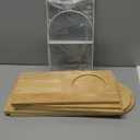 Maplefield Desk Hutch Expandable Shelf Organizer, Natural Finish, Engineered Wood Desktop Storage Rack for Office, Dorm, or Home  Adjustable Over Desk Bookshelf for Supplies, Decor & Accessories